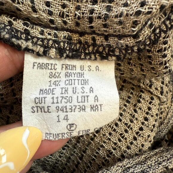 Vintage Carole Little 2pc Maxi Dress Set - Size 14 - Art Teacher Lagencore MCM - Picture 8 of 8